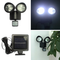 22 LED Two Security Light Outdoor Solar Wall Light