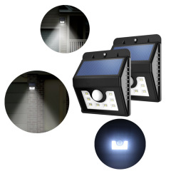 8 LED All In One Outdoor Solar Wall Light