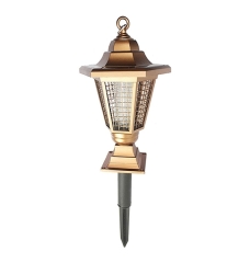 UV Golden Color Mosquito Killer Outdoor Solar Garden Light