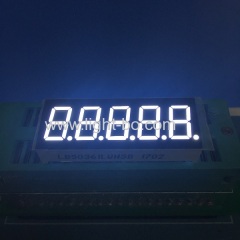 5 digit white led display;white 5 digits 7 segment