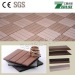 Eco-friendly Anti-slip WPC DIY floor tiles colour for outdoor decoration