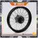 Black motorcycle front disc-brake wheel rims