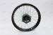 Black motorcycle front disc-brake wheel rims