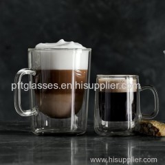 Double Wall Glass Cup Used Hot Water Heat Resistent Cup