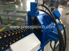 auto duct angle flange punching machine