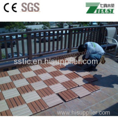 wpc interlocking decking tiles for outdoor decoration