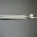 quartz tube heating lamp with white reflector