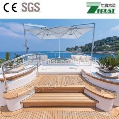 Synthetic Teak Decking Technics and Marine PVC Boat deck engineered wood flooring