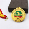 5cm Gold Champion Medal with Ribbon for Anniversary Souvenir