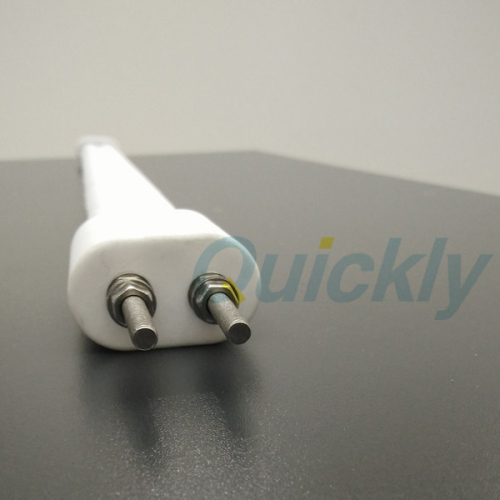 quartz heating resistance ir lamp with white reflector