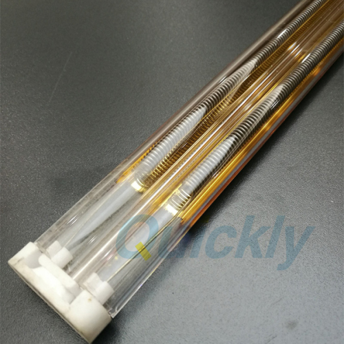 gold coating double tube infrared heat lamps 230v