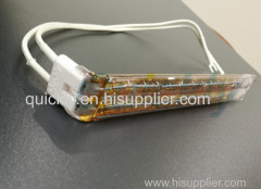 Twin tube quartz envelope infrared heater lamps