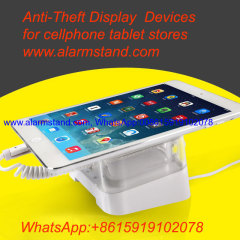 COMER type c mobile phone tablet display stands with anti-theft alarm locking for cell phone security