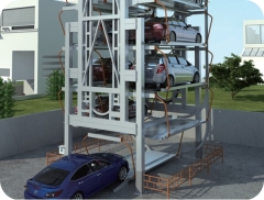 Intelligent rotary electric parking car lifting system