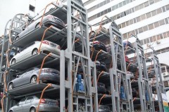 Intelligent rotary electric parking car lifting system