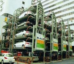 Intelligent rotary electric parking car lifting system