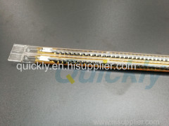 Fast response twin quartz infrared heating tube