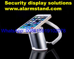 COMER security alarm display stands for mobile phone with alarm sensor cable and charging cord