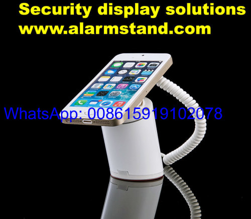 COMER security alarm display stands for mobile phone with alarm sensor cable and charging cord