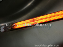 White reflector carbon twin tube infrared heater