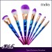 Mola 2017 create your own brand unicorn 7pcs sparking glitter makeup brush set