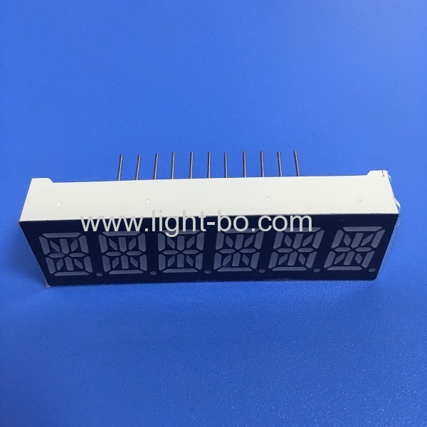 Custom Ultra Blue 6 Digits 10mm 14 Segment LED Display for Instrument Panel