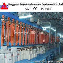Feiyide Hanging Automatic Plating Line for Hardware parts Chrome Plating