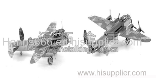 stainless steel Avro Lancaster 3D jigsaw