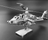 stainless steel Boeing AH-64 Apache 3D jigsaw