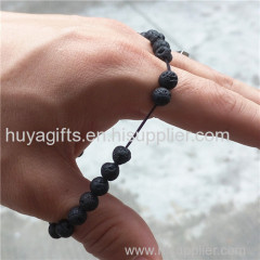 Custom Made Zinc Alloy Man Cross Bracelet with Bead