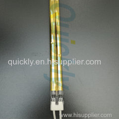 Fast response short wave quartz heating tube