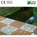 Waterproof high density wood plastic composite DIY decking flooring