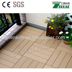 Eco-friendly Recycled DIY wood plastic composite decking for garden decoration