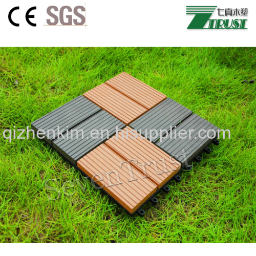Easy installation DIY WPC decking tile made of fine wood and plastic materials