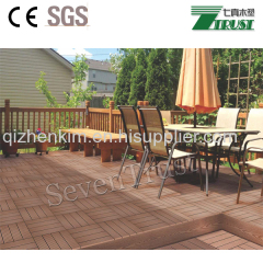 Durable WPC DIY Decking portable Wood-Plastic Composite