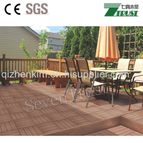 Easy installation wood plastic composite DIY decking floor