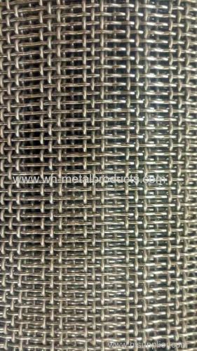 square hole opening wire mesh screen in crimped style