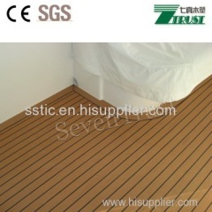 PVC Teak flooring /synthetic teak used for outdoor boat deck covering