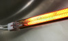 Electrical IR radiant tube heater clearance