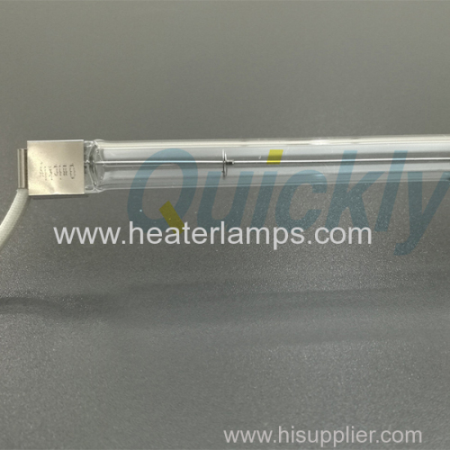 Transparent single tube IR emitter