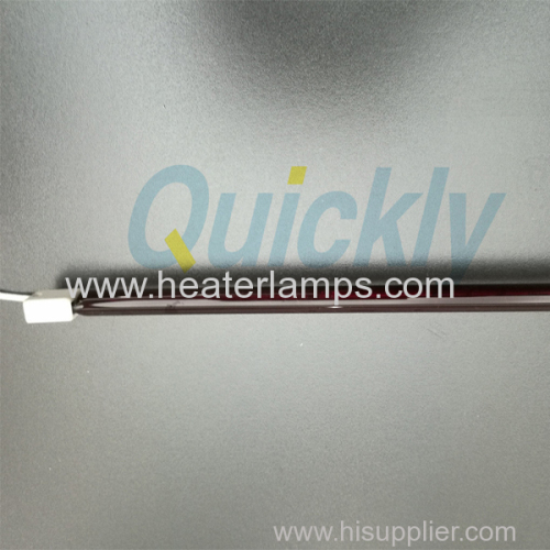 Clear tube quartz infrared heater lamps