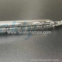 Clear tube halogen quartz emitter