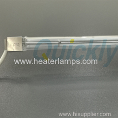 Glass IR oven single tube quartz lamps