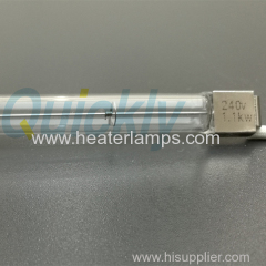 Glass ink drying single tube infrared lamps