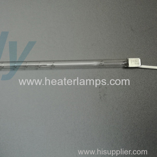 Round tube shortwave infrared heater lamps