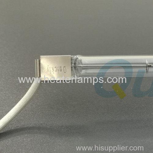 Single tube transparent heater lamps