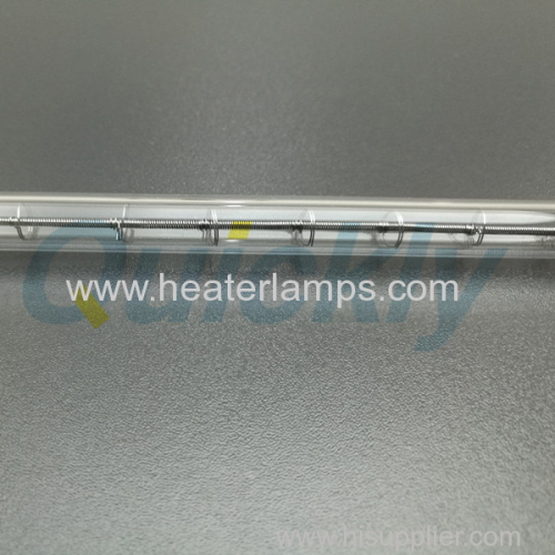 Single tube transparent infrared heating tube