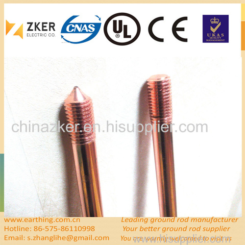 customized thickness copper bonded mild earth rod