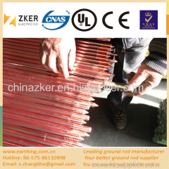 UL listed copper coated ground rod