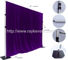 round portable pipe and drape wedding backdrop kits for sale